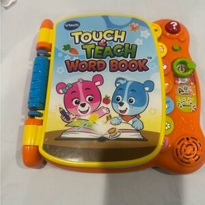 VTech Touch & Teach Word Book - Orange, Blue, Yellow